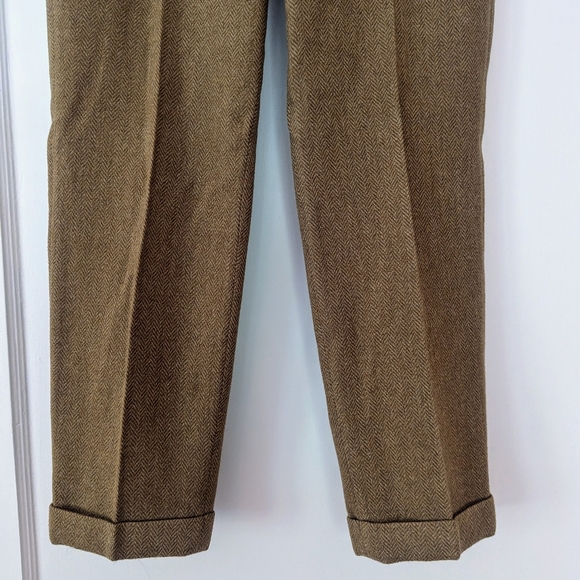 J.Crew Cafe Capri wool pants in caramel herringbone - Picture 2 of 6
